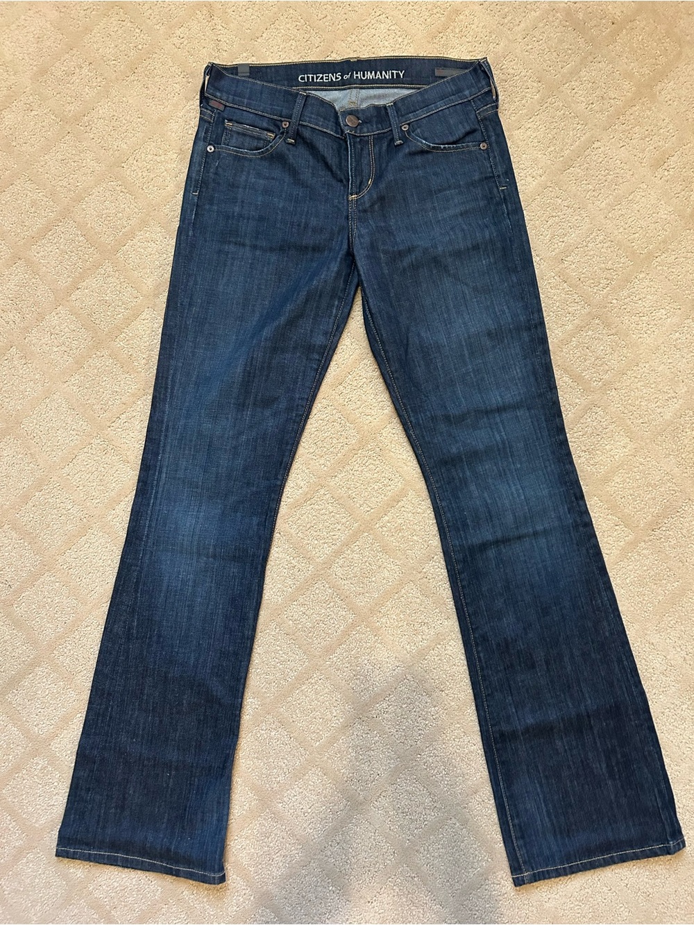Citizens Of Humanity Dark Blue Flare Jeans